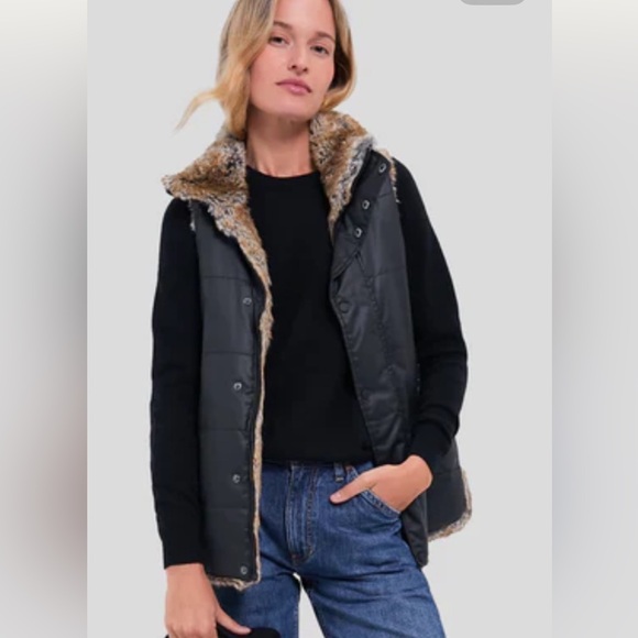 Tuckernuck faux leather faux fur vest - Picture 8 of 9